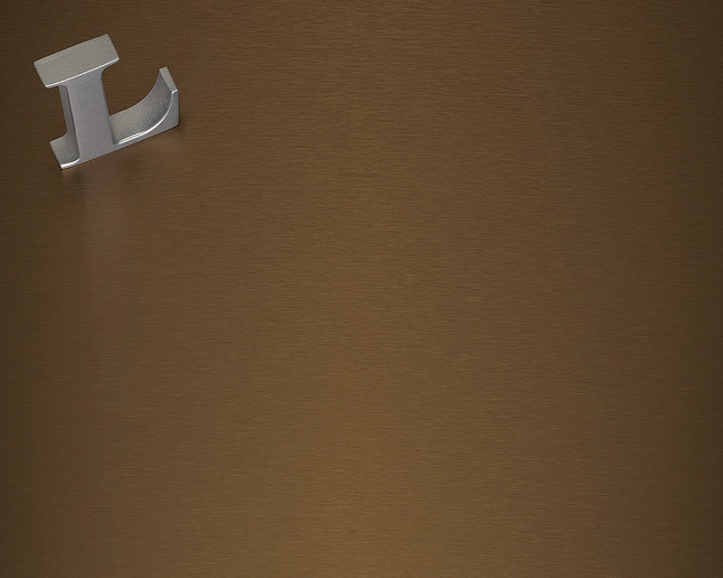 Brushed Antique Bronze Anodized Aluminum / Made of brushed antique